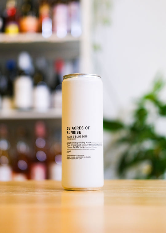 33 ACRES OF SUNRISE | Yuzu & Blossom Adaptogenic Sparkling Water